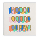 Hooray Cocktail Napkin